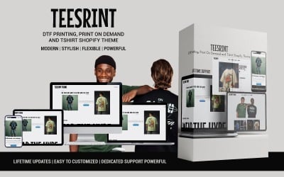 Teesrint – DTF-printen, printen op aanvraag en Shopify-thema voor T-shirts