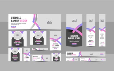 Corporate Web Banner Templates for Business Promotion