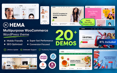 Hema – Çok Amaçlı WooCommerce WordPress Teması