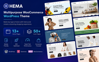 Hema – Multifunktionellt WooCommerce WordPress-tema