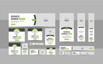 Minimal Web Banner Bundle with Modern Marketing Designs