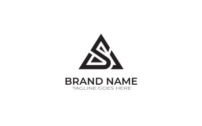 Modern Minimalist Letter S Monogram Logo Design Template Vector