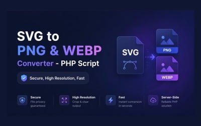 Онлайн-конвертер SVG в PNG и WebP — премиальный PHP-скрипт