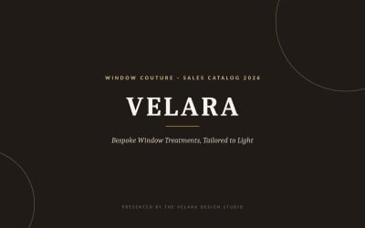 Velara - Window Decor &amp;amp; Curtains PowerPoint Presentation Template