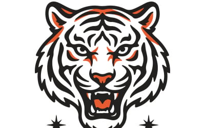 A tiger vector art illustration
