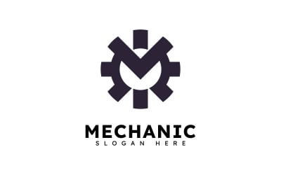 Abstract Gear Logo Template Vector Design V3