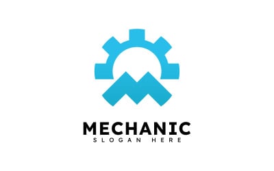 Abstract Gear Logo Template Vector Design V4