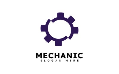 Abstract Gear Logo Template Vector Design V5