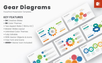 Gear Diagrams PowerPoint Templates