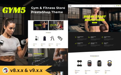 GYM5 - Gym and Fitness Store PrestaShop Theme