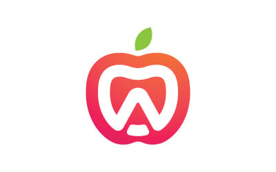 Healthy Fruit Apple logo illustration V12