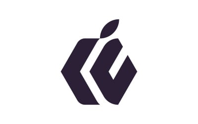 Healthy Fruit Apple logo illustration V1