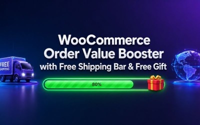 WooCommerce Order Value Booster - Barra de Frete Grátis e Presente Automático