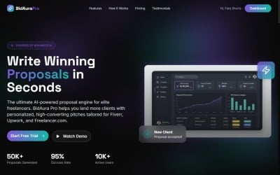 BidAura Pro - AI Powered Freelance Proposal Generator SaaS