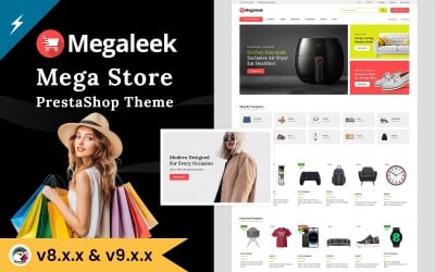 Megaleek – PrestaShop-Theme für Megastores und Supermärkte