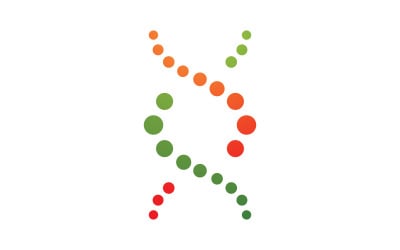 Šablona ikony loga molekuly pro design identity vědecké značky V11