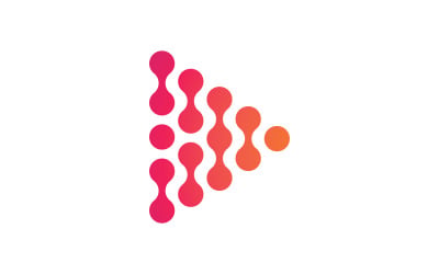 Molecule logo icon template for science brand identity design V12