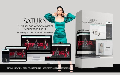 Saturn - Többcélú Woocommerce Wordpress sablon