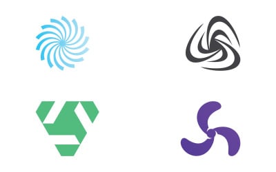 Turbinlogotypdesign, vindkraftslogotyp V13