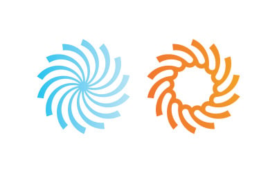 Turbinlogotypdesign, vindkraftslogotyp V5