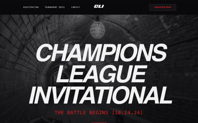 Champions League Invitational - AI Website Builder Template