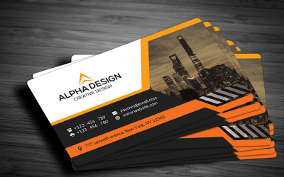 Industrial Business Card Design Template