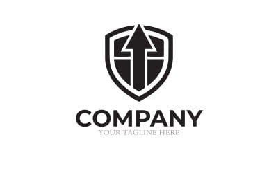 Modern Shield Arrow Logo – Security, Growth &amp;amp; Corporate Brand Identity