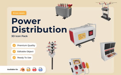 Power Engineering 3D Icon Pack