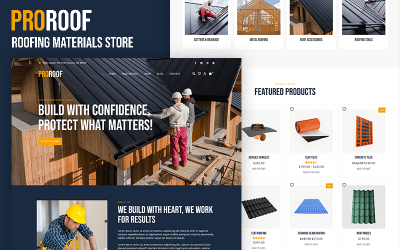 ProRoof – WooCommerce-thema voor een webwinkel in dakbedekkingsmaterialen