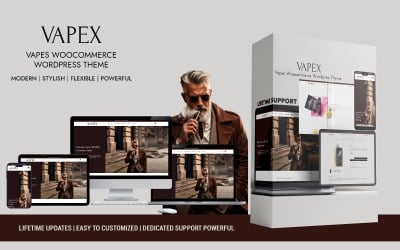 Vapex – Vapes and Electronic Cigarettes WordPress WooCommerce Elementor Theme