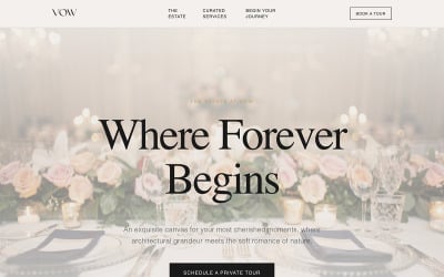 VOW Venue - AI Website Builder Template