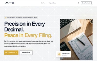 Accurate Tax Solutions - AI Website Builder Template