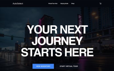 AutoSelect - Modèle de création de site web par IA