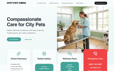 City Pet Care - AI Website Builder Template