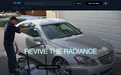 Crystal Clear Auto Spa - AI Website Builder Template