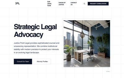 Justice Point Legal - AI Website Builder Template