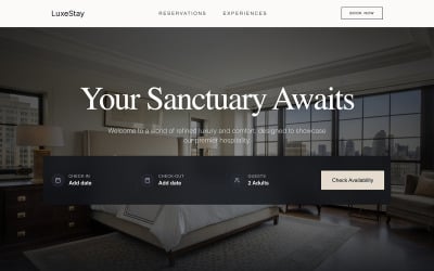 LuxeStay - AI Website Builder Template