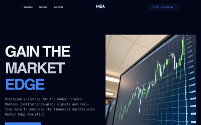 Market Edge Analytics - AI Website Builder Template
