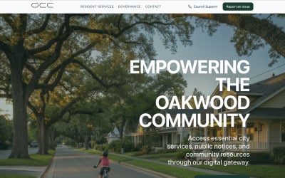 Oakwood City Council - AI Website Builder Template