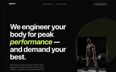Peak Force Fitness - AI Website Builder Template