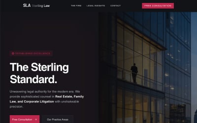 Sterling Law Associates - AI Website Builder Template