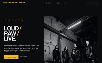 The Garage Room - AI Website Builder Template