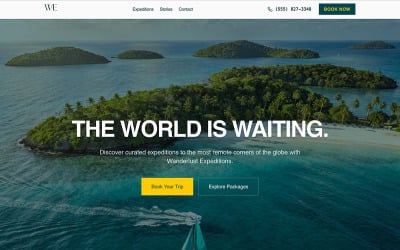 Wanderlust Expeditions - AI Website Builder Template