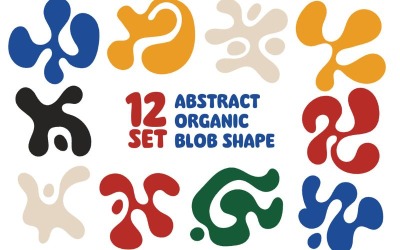 Abstract Organic Blob Shape
