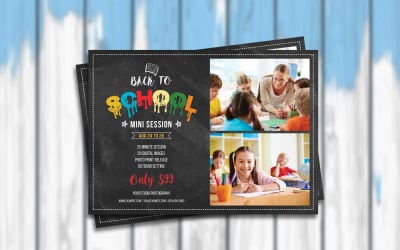 Back to School Mini Session Template