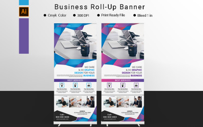 Mall för minimal roll-up för företag