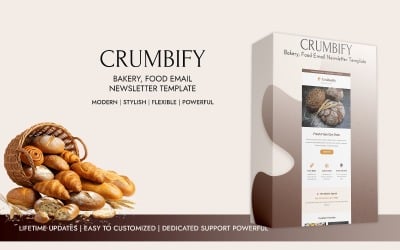 Crumbify – Bakery, Food Email Newsletter Template