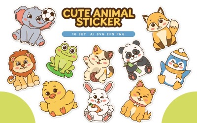 Cute Animal Stickers Bundle