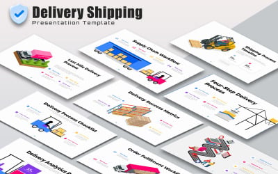 Leveransvektor PowerPoint-presentationsmall