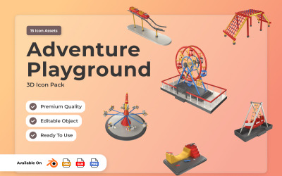 Extreme Adventure Playground 3D Icons